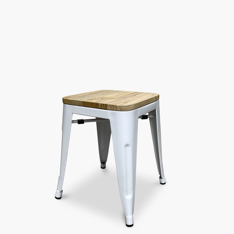 PISOS FORM DESIGN TOLIX 1 CUERPO MADERA BLANCO PACK 4 ASIENTO - 3