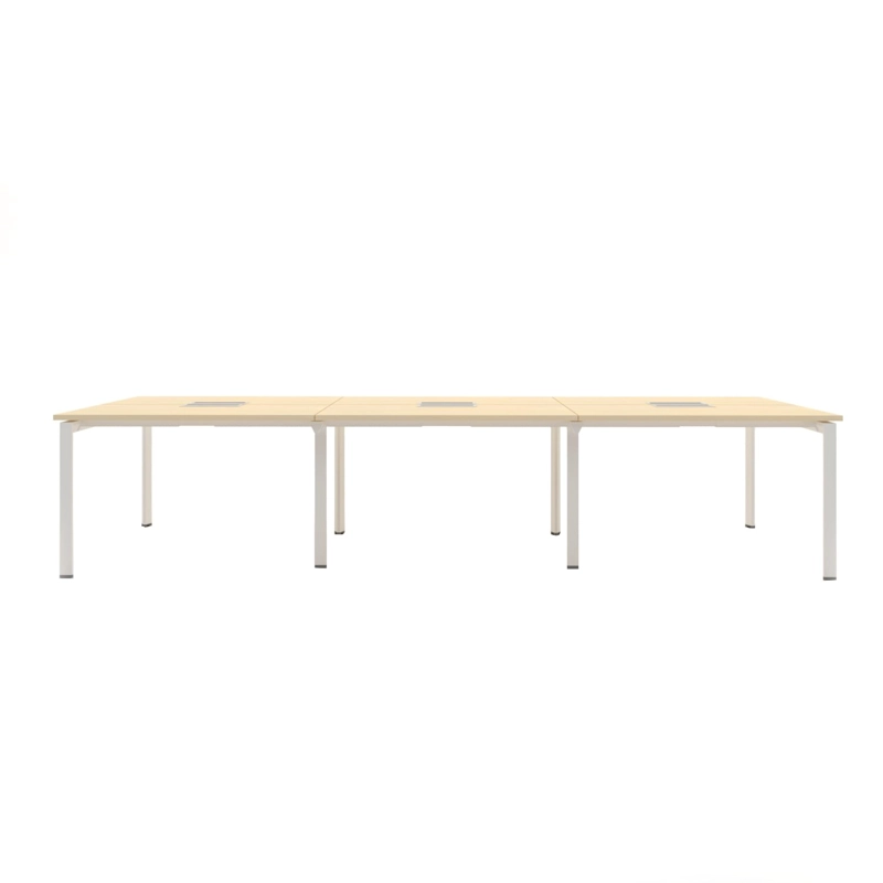 ESCRITORIO NEO CON PASACABLES 120 BENCH 6 PERS - 1