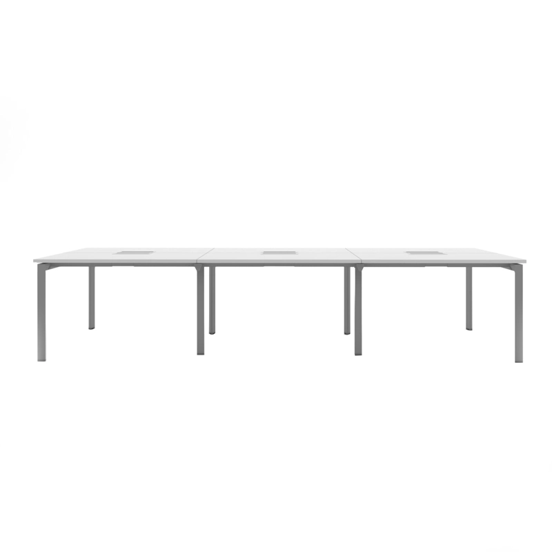 ESCRITORIO NEO CON PASACABLES 120 BENCH 6 PERS - 5