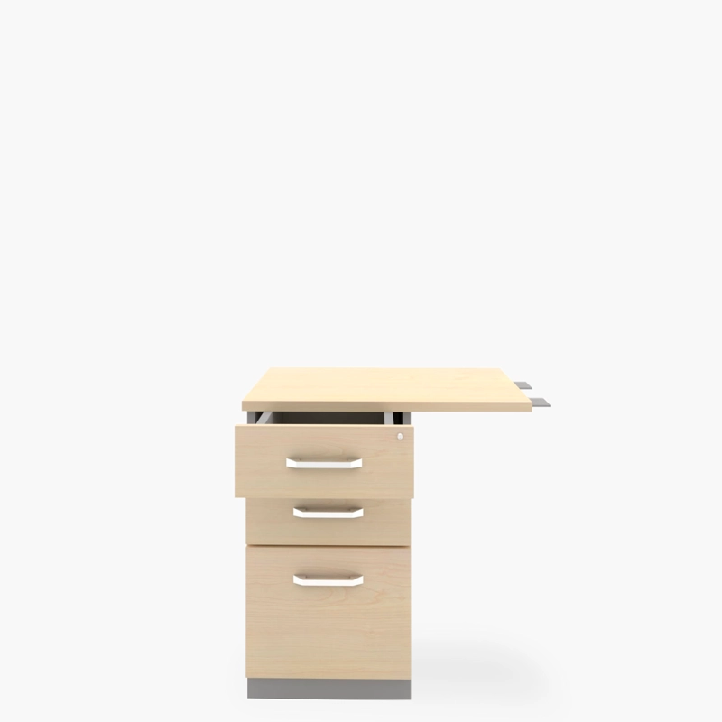 ESCRITORIO FORM OFFICE LATERAL NEO 50X70 CON CAJONERA MELAMINA METAL - 1