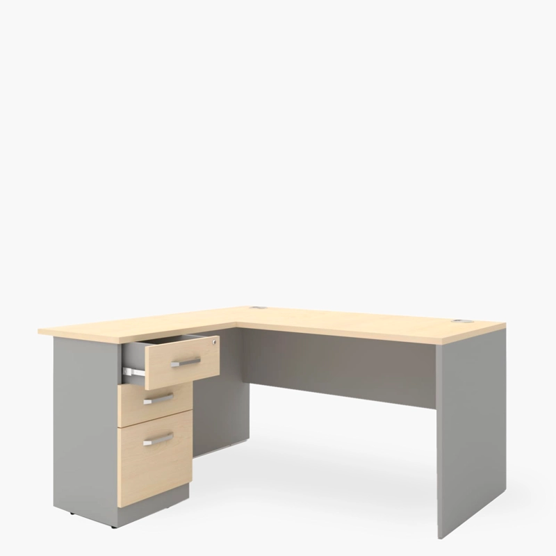 ESCRITORIO FORM OFFICE LATERAL NEO 50X70 CON CAJONERA MELAMINA METAL - 4