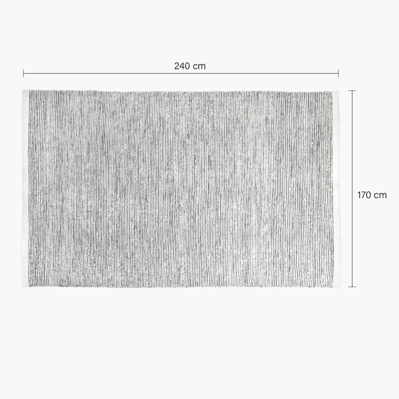 ALFOMBRA LANA PUYEHUE 170X240 CRUDO FORM - 4