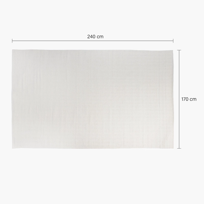 ALFOMBRA LANA MISCANTI 170X240 CRUDO FORM - 4