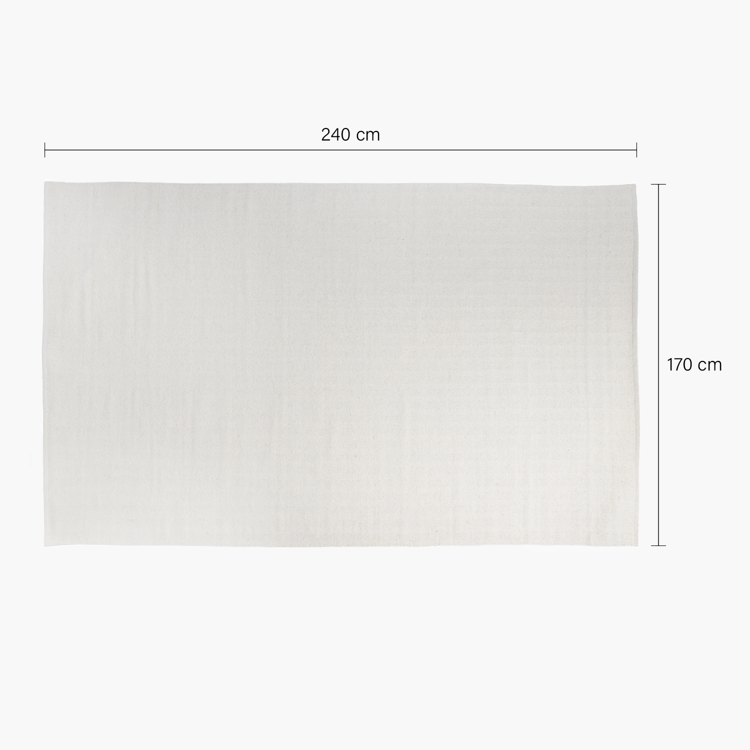ALFOMBRA LANA MISCANTI 170X240 CRUDO FORM - 4