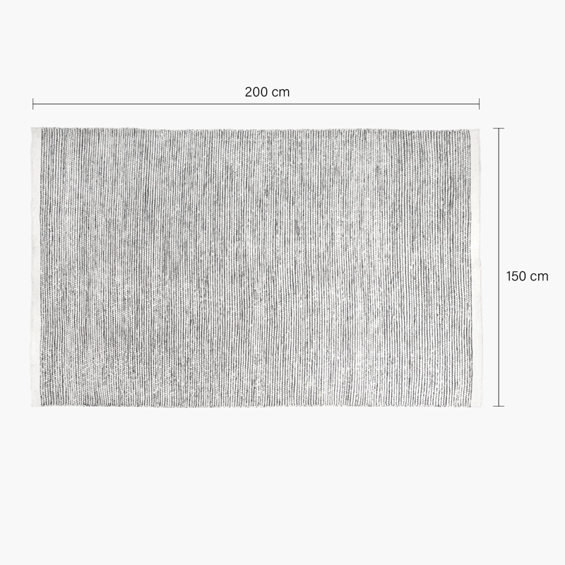 ALFOMBRA LANA PUYEHUE 150X200 CRUDO FORM - 4