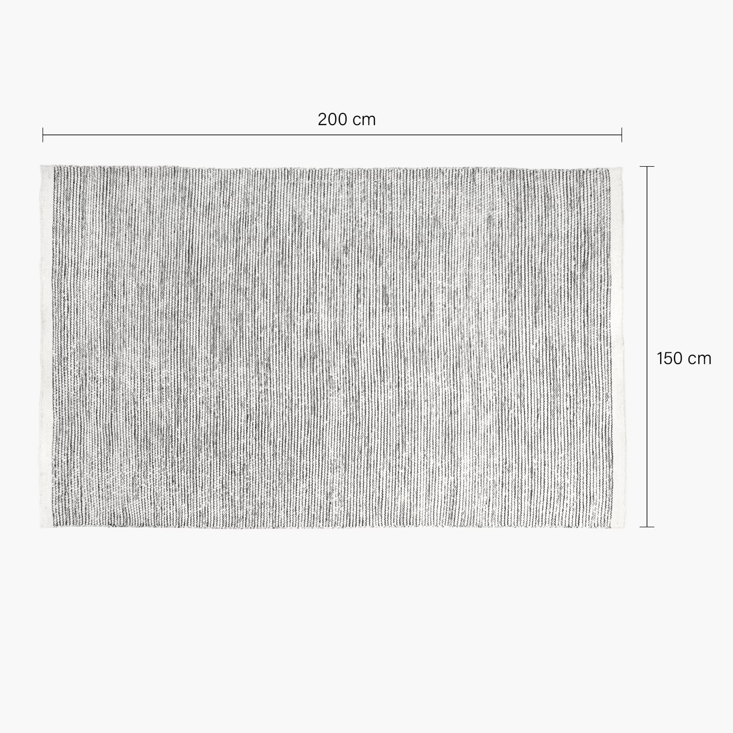 ALFOMBRA LANA PUYEHUE 150X200 CRUDO FORM - 4