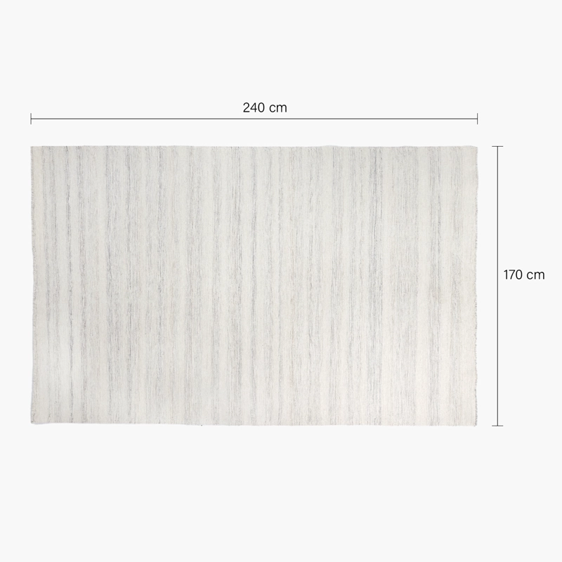 ALFOMBRA LANA RIÑIHUE 170X240 CRUDO FORM - 5