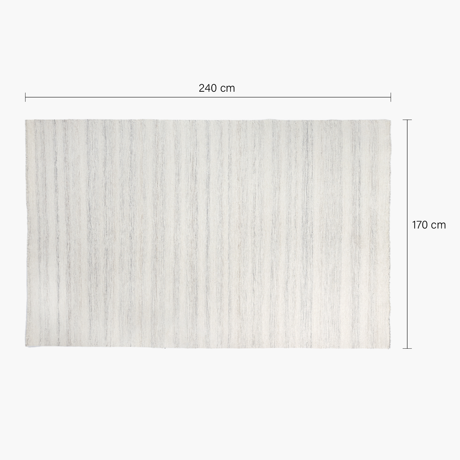 ALFOMBRA LANA RIÑIHUE 170X240 CRUDO FORM - 5