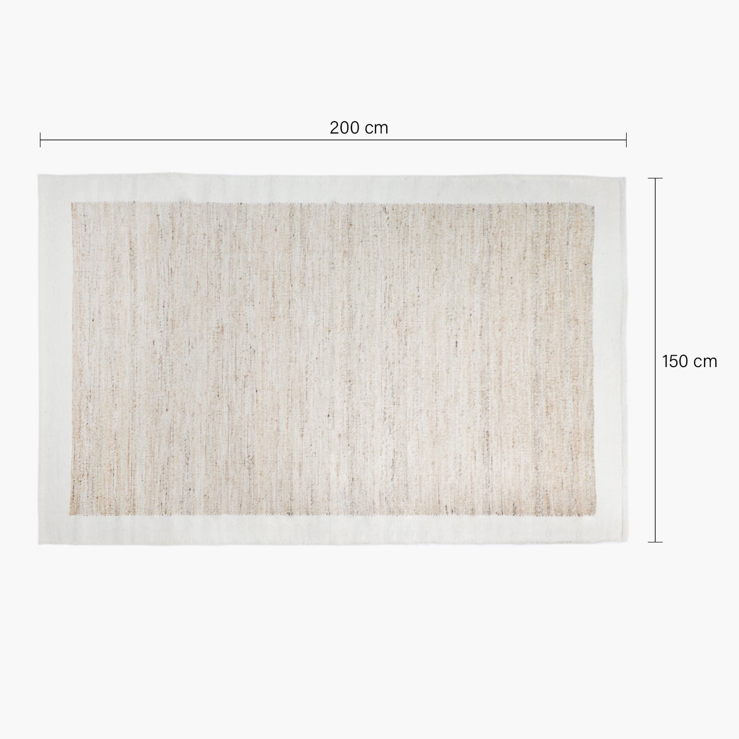 ALFOMBRA YUTE/LANA MAIHUE 150X200 NATURAL FORM - 5