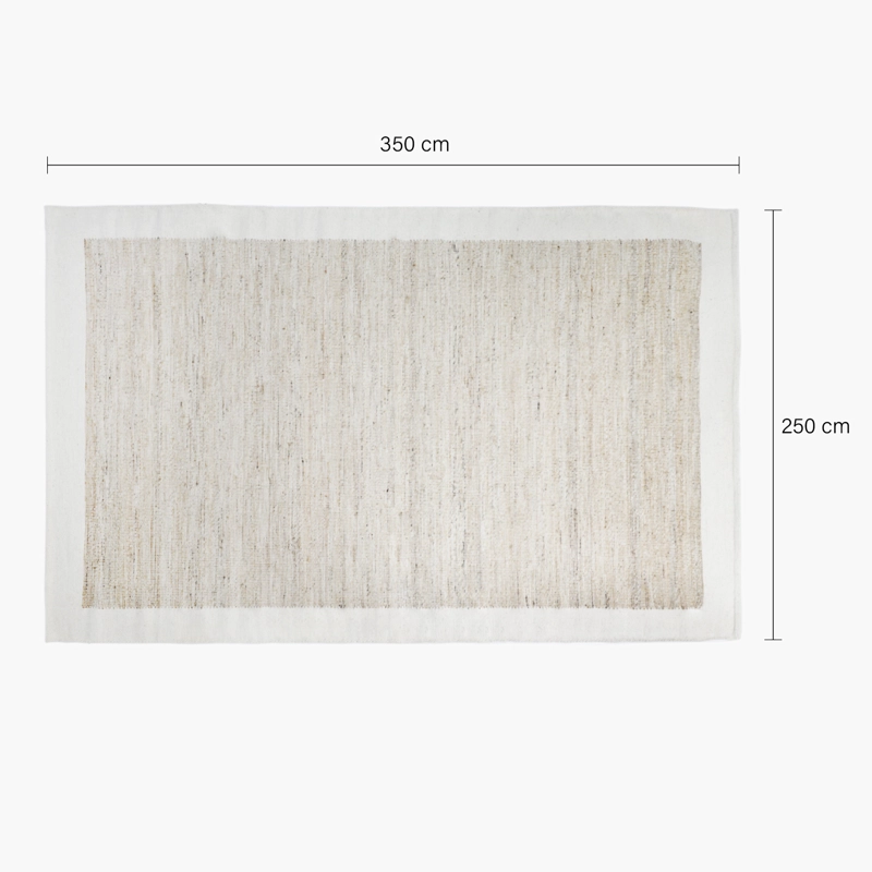 ALFOMBRA YUTE/LANA MAIHUE 250X350 NATURAL FORM - 5