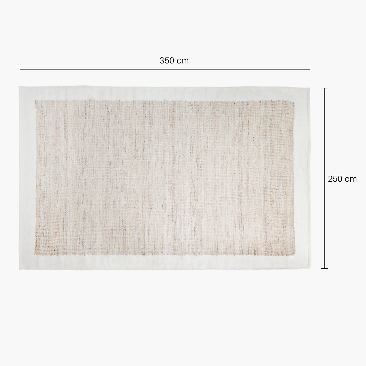 ALFOMBRA YUTE/LANA MAIHUE 250X350 NATURAL FORM - 5