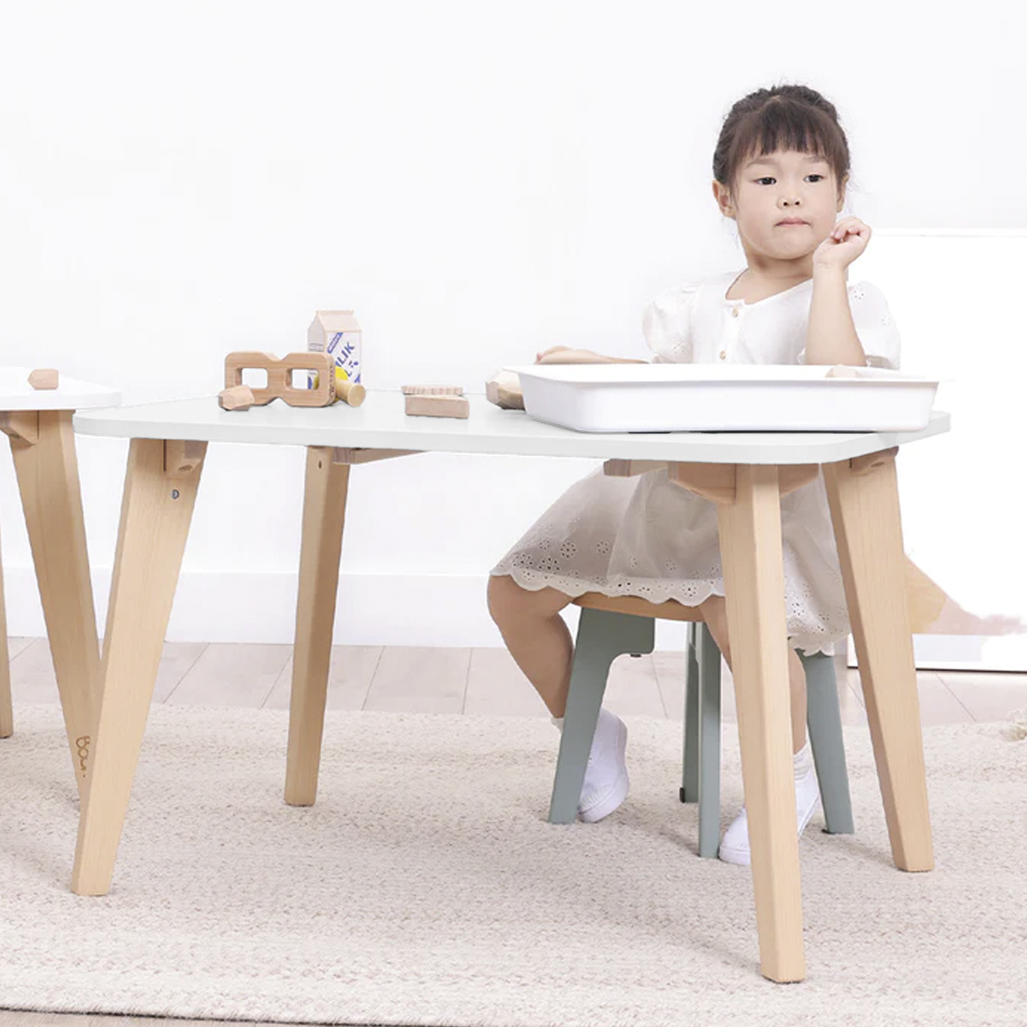 ESCRITORIO FORM DESIGN INFANTIL BIANCA NATURA/BLANCO MADERA - 2