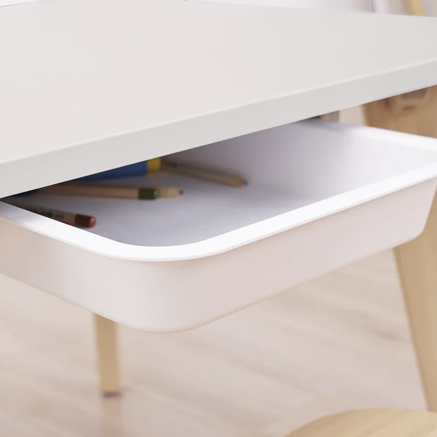 ESCRITORIO FORM DESIGN INFANTIL BIANCA NATURA/BLANCO MADERA - 4