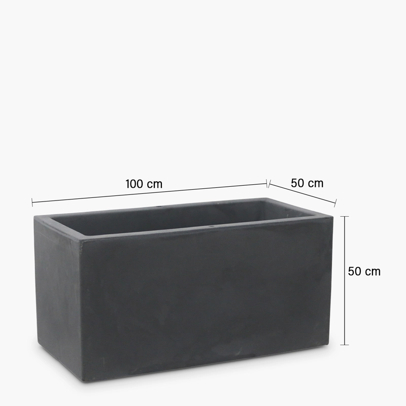 MACETERO FORM DESIGN PATAGONIA 100 X 50 GRIS OSCURO FORM - 2