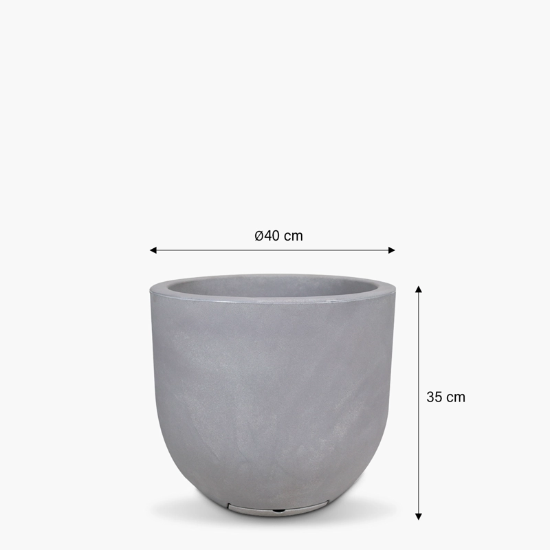 MACETERO FORM DESIGN MACETERO LAUCA 35 GRIS CLARO LAUCA 35 GRIS CLARO FORM - 3