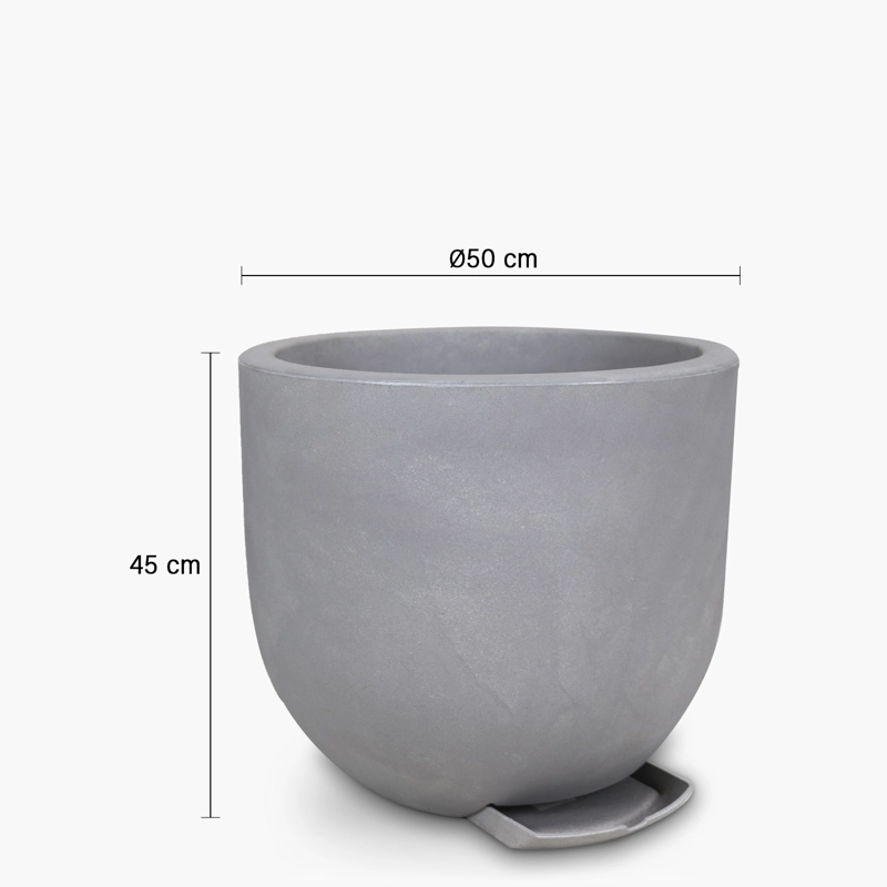 MACETERO FORM DESIGN MACETERO LAUCA 45 GRIS CLARO LAUCA 45 GRIS CLARO FORM - 2