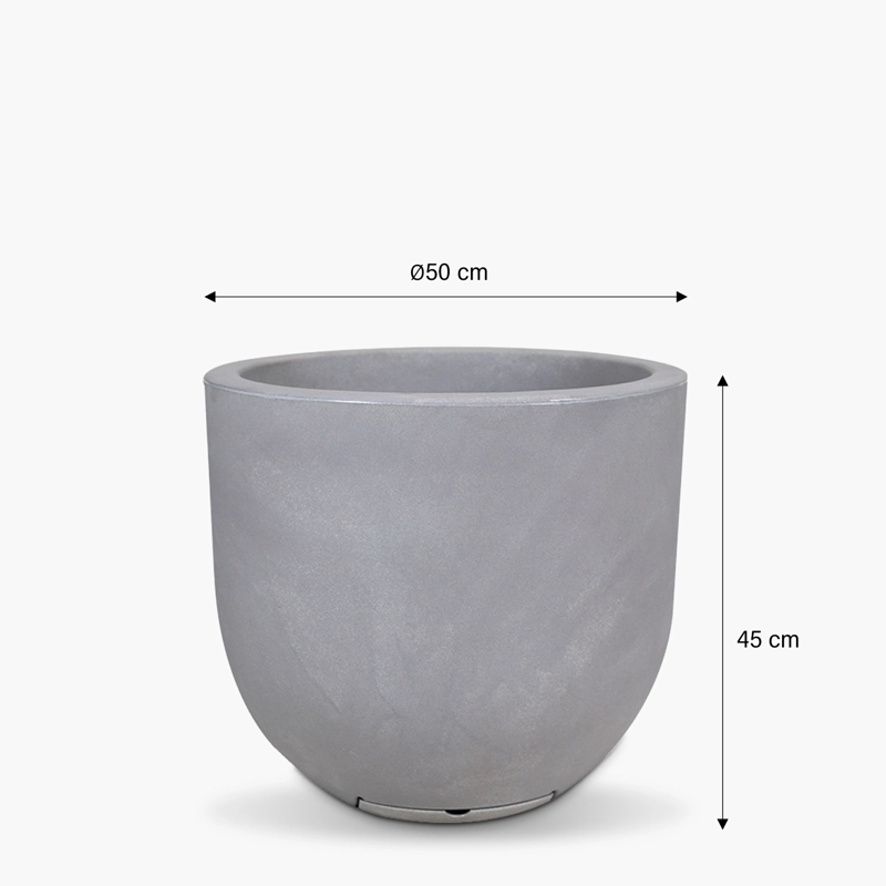 MACETERO FORM DESIGN MACETERO LAUCA 45 GRIS CLARO LAUCA 45 GRIS CLARO FORM - 3