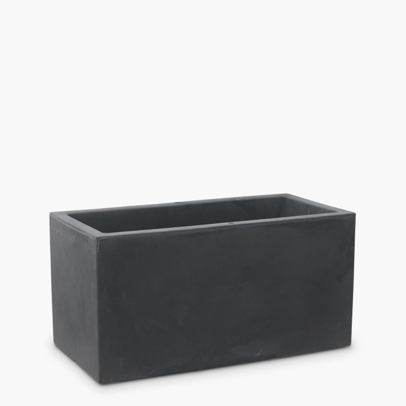 MACETERO PLASTICO PATAGONIA MEDIO 40 GRIS OSCURO FORM - 1