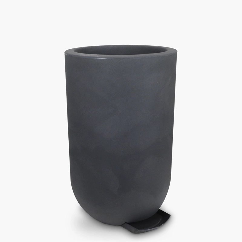 MACETERO PLASTICO LAUCA 63 GRIS OSCURO FORM - 1