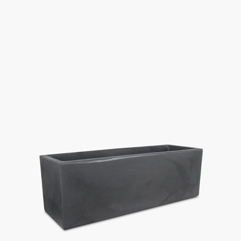 MACETERO PLASTICO PATAGONIA BAJO 20 GRIS OSCURO FORM - 1