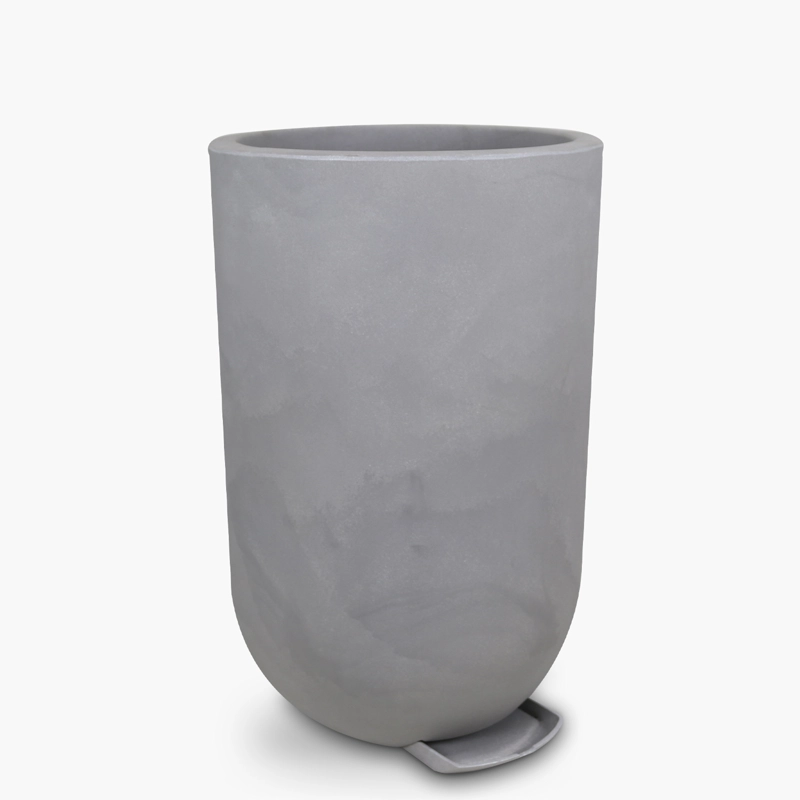 MACETERO PLASTICO LAUCA 80 GRIS CLARO FORM - 1