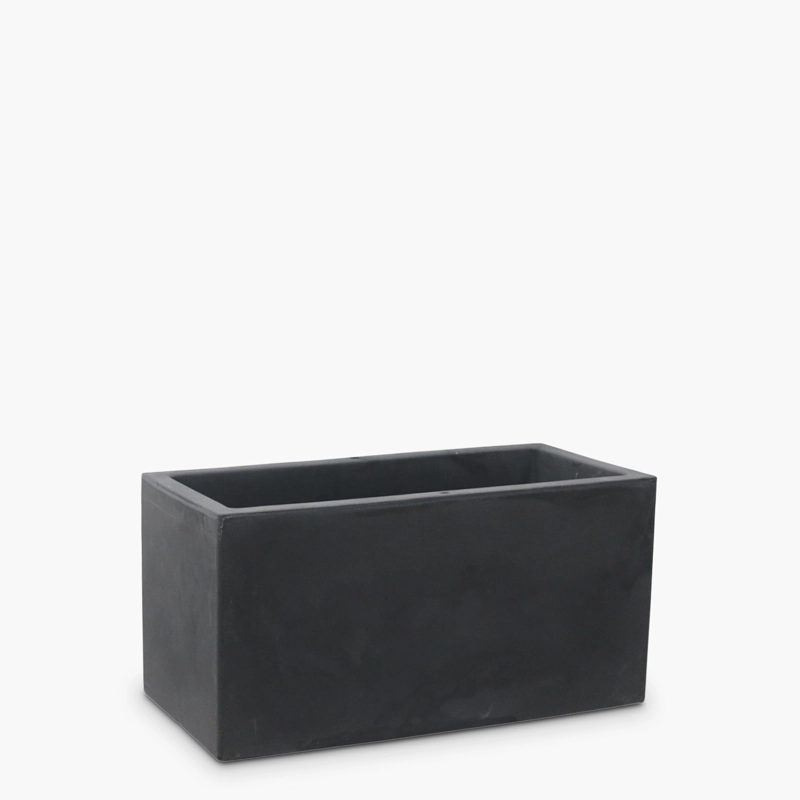 MACETERO PLASTICO PATAGONIA MEDIO 30 GRIS OSCURO FORM - 1