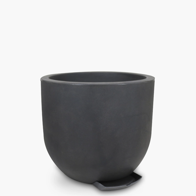 MACETERO PLASTICO LAUCA 45 GRIS OSCURO FORM - 1