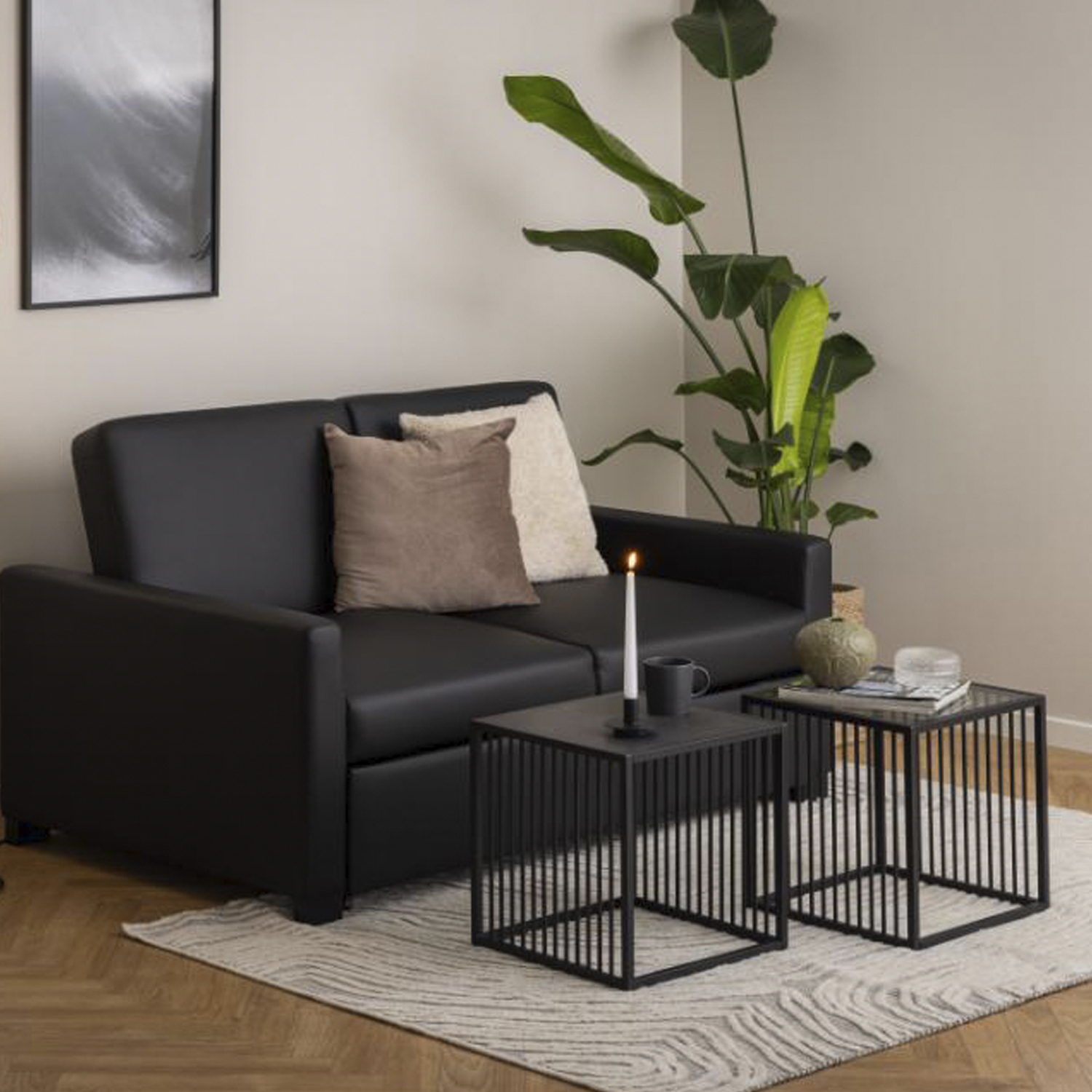MESA LATERAL FORM DESIGN LIVERPOOL 40 NEGRO METAL - 7