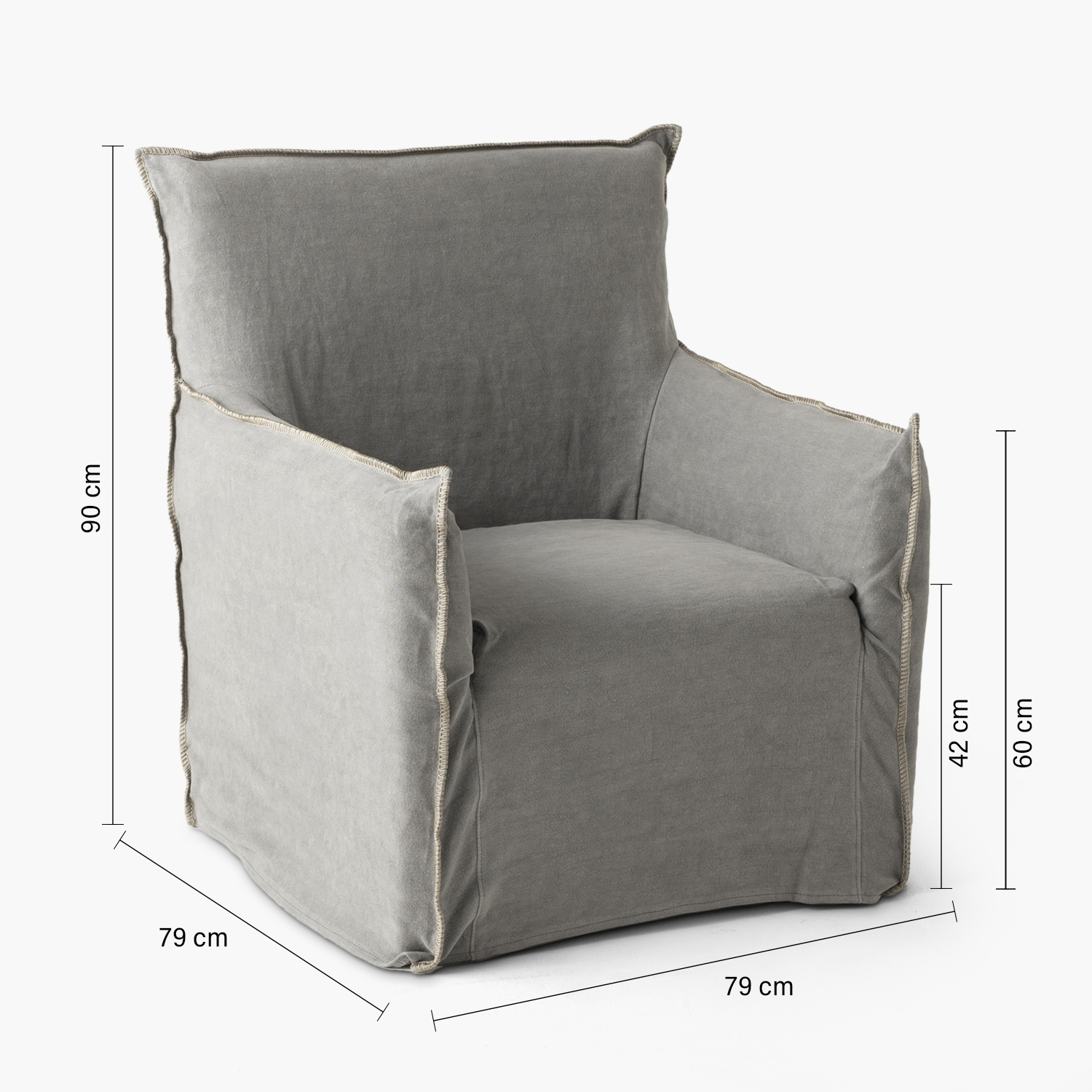 SITIAL FORM DESIGN GRIS TAPIZ LEONOR OSCURO - 6