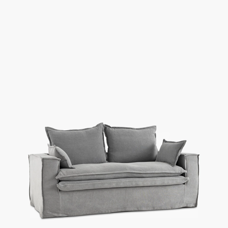 SOFÁ FORM DESIGN GRIS 2.5 CUERPOS LUCIANO OSCURO - 3
