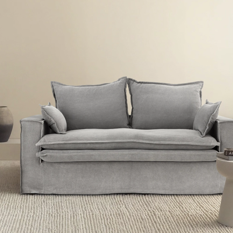 SOFÁ FORM DESIGN GRIS 2.5 CUERPOS LUCIANO OSCURO - 8