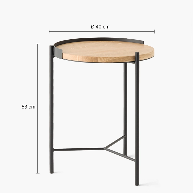 MESA LATERAL FORM DESIGN TRANTOR 40 NATURA/NEGRO METAL - 5