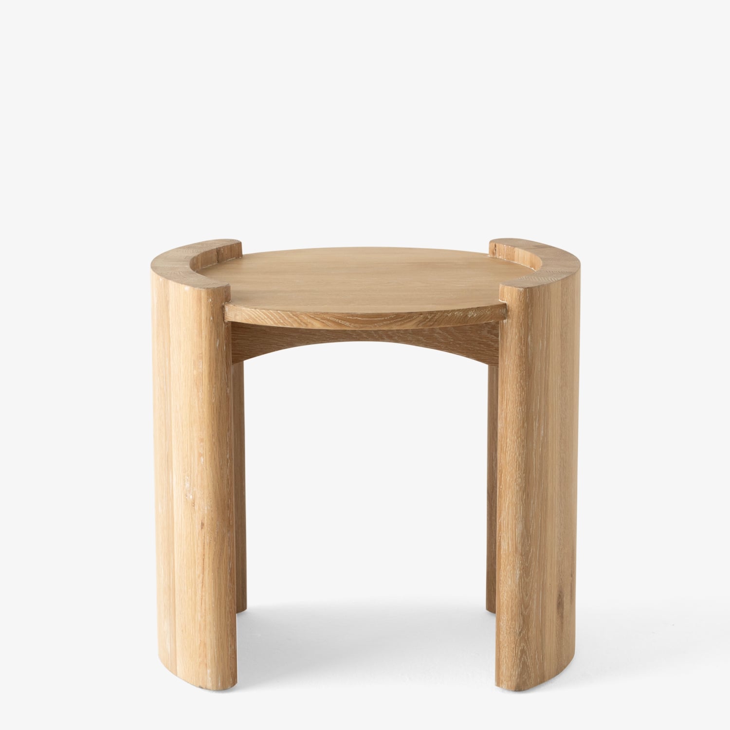 MESA LATERAL FORM DESIGN DOMENICO NATURAL MADERA - 1