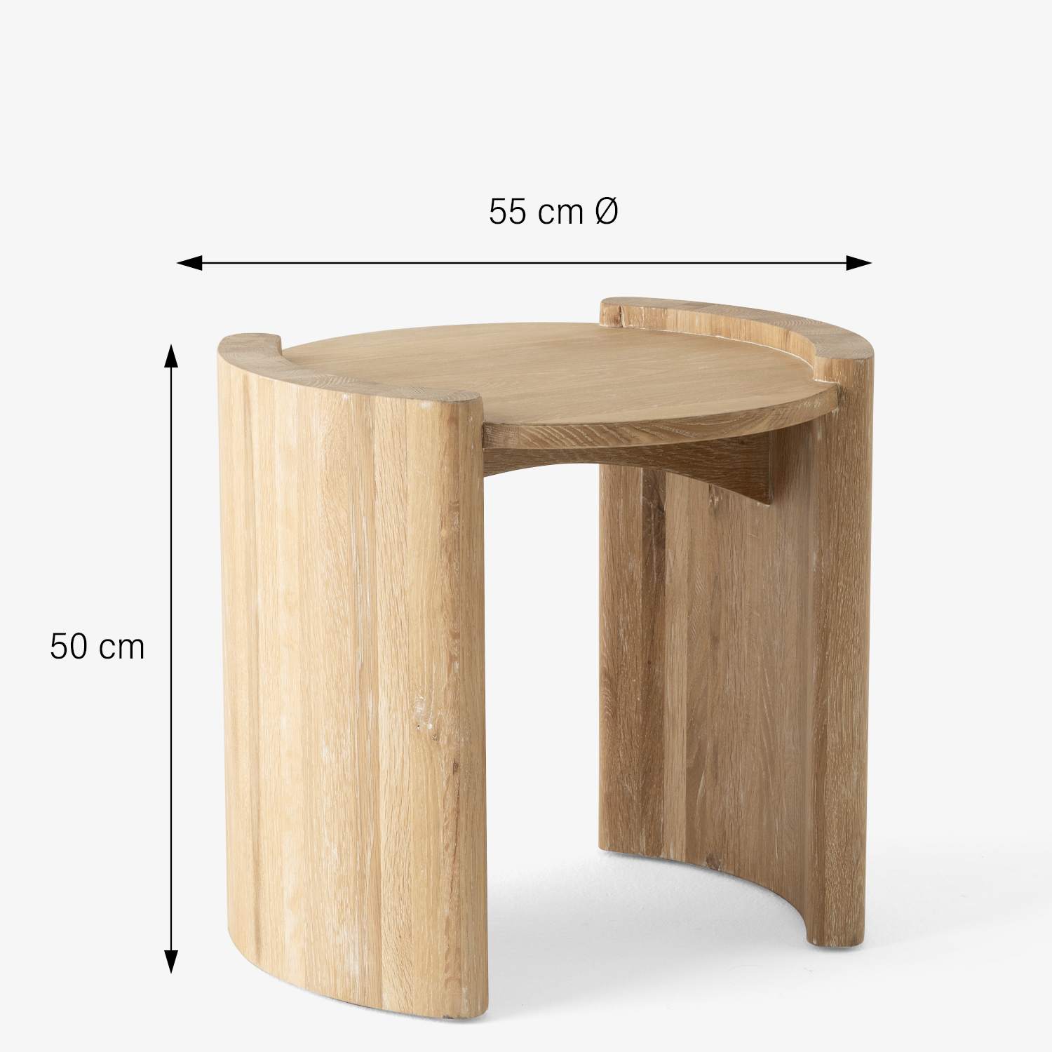 MESA LATERAL FORM DESIGN DOMENICO NATURAL MADERA - 5