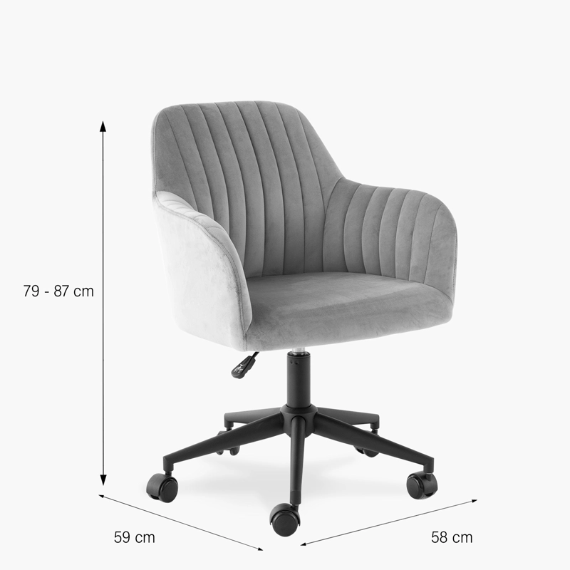 SILLA DE OFICINA FORM DESIGN MADERA GRIS ADA - 6