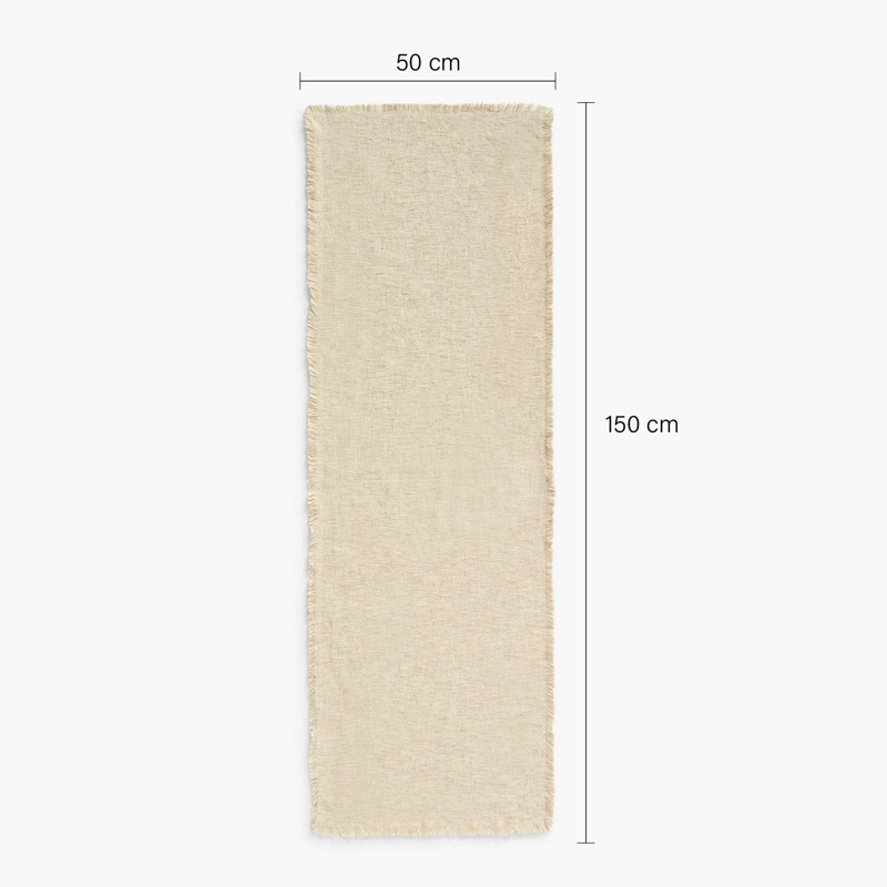 CAMINO DE MESA ARGA 50X150 BEIGE CALMA HOUSE - 5