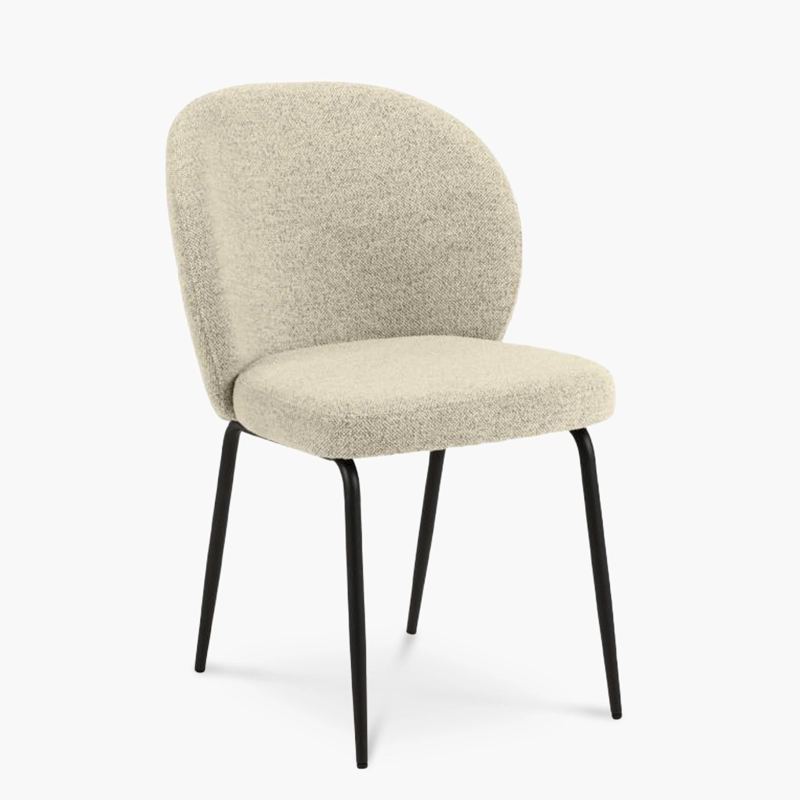 SILLA FORM DESIGN ACERO BEIGE TAPIZ PASCALE CRUDO - 1