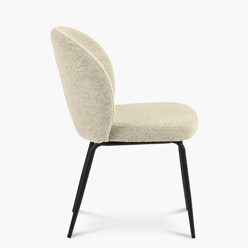 SILLA FORM DESIGN ACERO BEIGE TAPIZ PASCALE CRUDO - 4