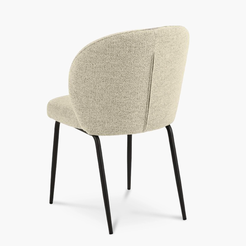 SILLA FORM DESIGN ACERO BEIGE TAPIZ PASCALE CRUDO - 6