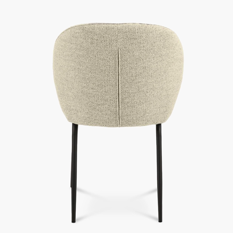 SILLA FORM DESIGN ACERO BEIGE TAPIZ PASCALE CRUDO - 7