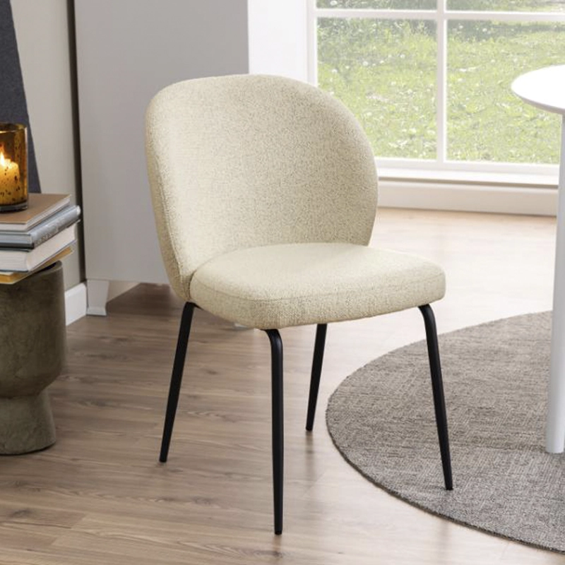 SILLA FORM DESIGN ACERO BEIGE TAPIZ PASCALE CRUDO - 9