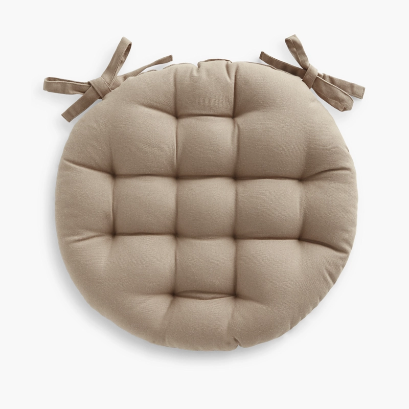 COJIN CALMA HOUSE SILLA ALGODON GAVEMA DIAM PIEDRA 40 X 40 CM GRIS