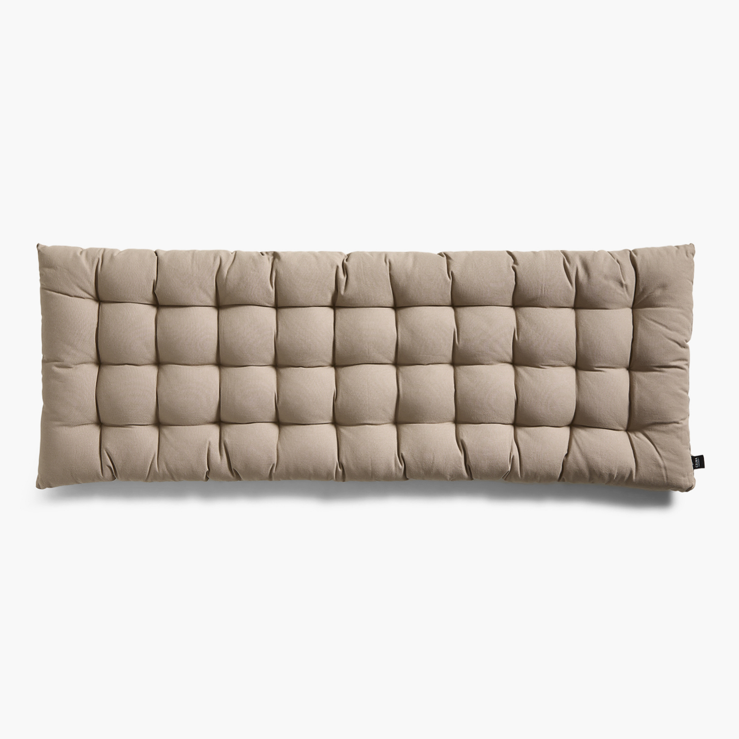 RESPALDO CALMA HOUSE CAMA ACOLCHADO GAVEMA PIEDRA ALGODÓN GRIS 60 X 180 CM - 1