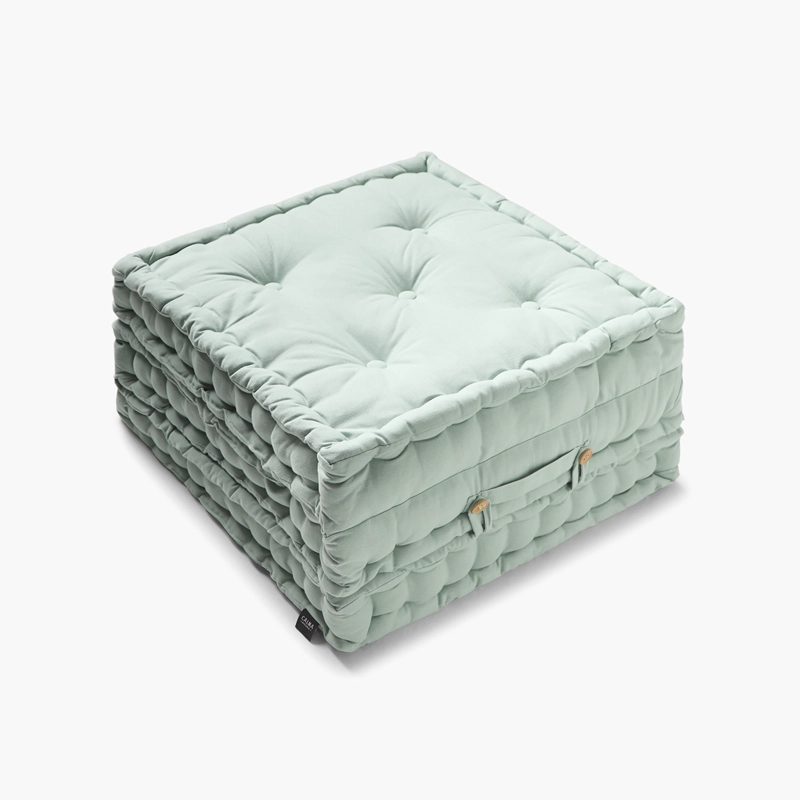 COJIN CALMA HOUSE SUELO GAVEMA X3 60 X 60 CM VERDE CLARO
