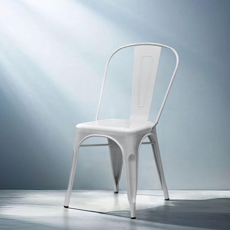 SILLA FORM DESIGN ACERO BLANCO TOLIX RÉPLICA - 2