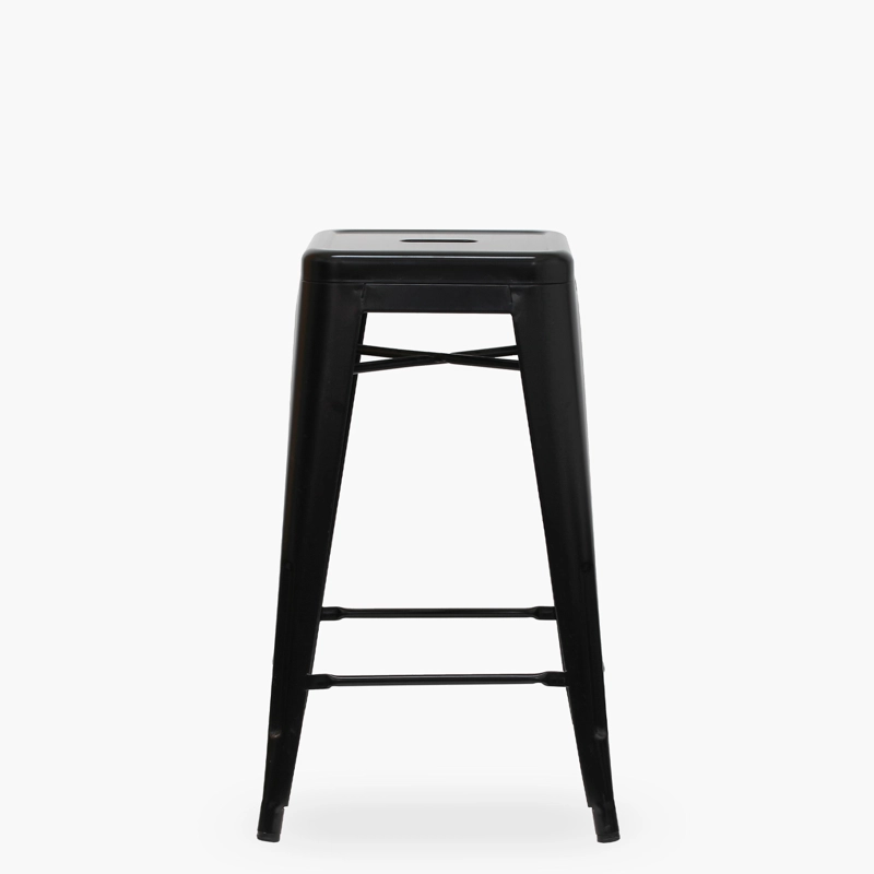 TABURETE MEDIO 67 TOLIX NEGRO FORM - 1