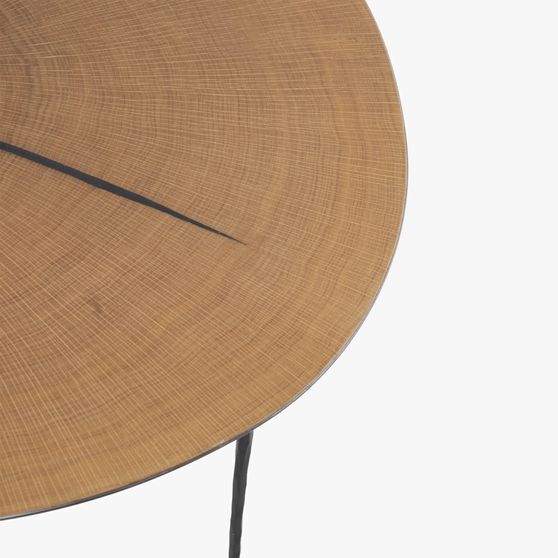 MESA DE CENTRO FORM DESIGN AMY 30 ROBLE METAL - 5