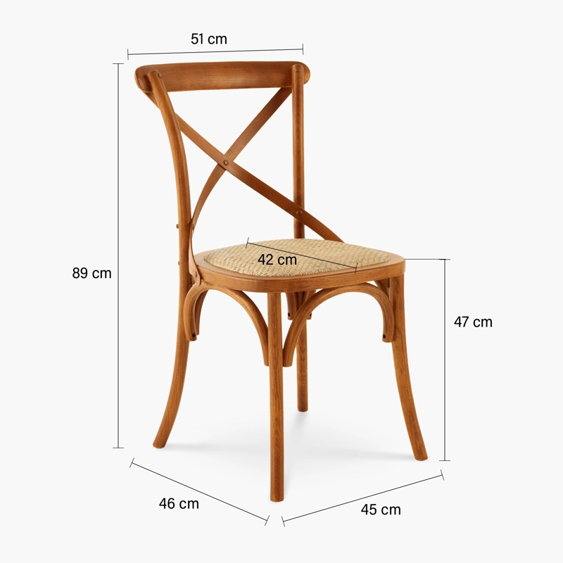 SILLA FORM DESIGN MADERA CAFE TRADITION RATTAN NOGAL - 6