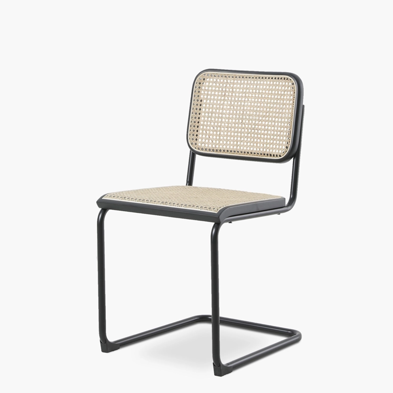 SILLA MADERA FORM DESIGN ACERO CAFE BREUER NATURA/NEGRO - 3