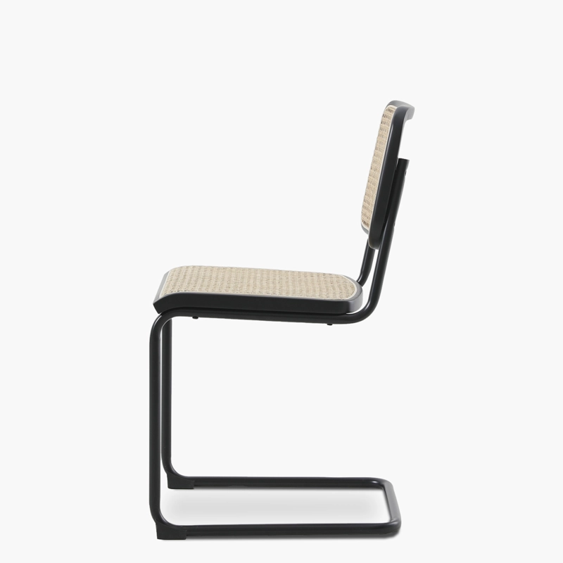 SILLA MADERA FORM DESIGN ACERO CAFE BREUER NATURA/NEGRO - 4